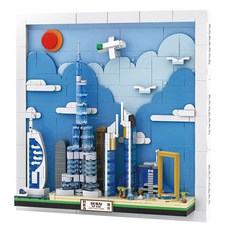 WANGE 萬格 世界城市之旅 阿拉伯聯合大公國 杜拜 相容積木, 4929wg, 1個