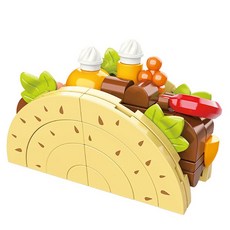 JAKi 佳奇 樂高相容積木 塔可 JK5657, 1個, 混合顏色