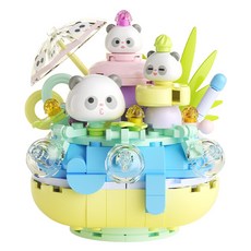 JAKi 佳奇 熊貓刨冰相容積木, MK016, 1個