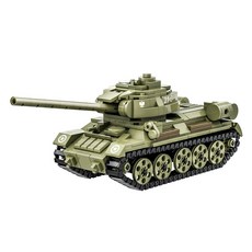 WANGE 萬格 軍事 T34 重型坦克 相容積木, 1個, 4514wg