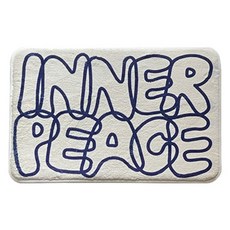maisonderoomroom Inner Peace 側邊墊兼浴室廁所腳踏墊, 1個, 混合顏色