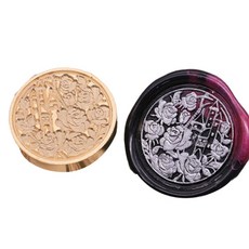 Fancy Flow 感性花與窗戶封蠟印章頭, CH04, 1個