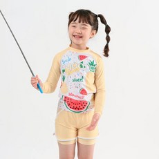 aquatica 女童 only one 防曬泳衣上衣 + 泳褲兩件組 AQA489