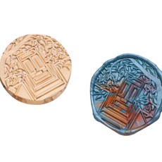 Fancy Flow 感性花與窗戶封蠟印章頭, CH05, 1個