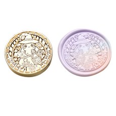 Fancy Flow 童話設計感封蠟印章頭, 1個, 魔法師兔子