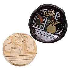 Fancy Flow 感性花與窗戶封蠟印章頭, CH24, 1個