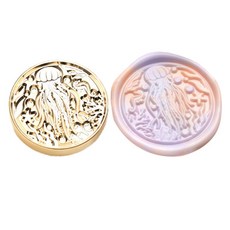 Fancy Flow 童話設計感封蠟印章頭, 1個, 水母