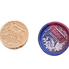 Fancy Flow 感性花與窗戶封蠟印章頭, CH09, 1個