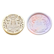 Fancy Flow 童話設計感封蠟印章頭, 1個, 里拉豎琴