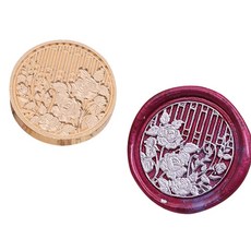 Fancy Flow 感性花與窗戶封蠟印章頭, CH10, 1個