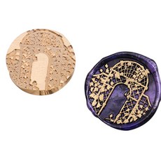 Fancy Flow 感性花與窗戶封蠟印章頭, CH07, 1個