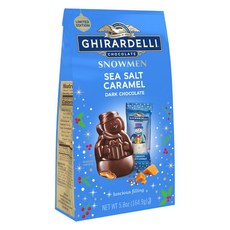 GHIRARDELLI 鷹牌 聖誕老人黑巧克力海鹽焦糖, 164.9克, 1個