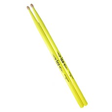 탑피아 히코리 원목 드럼스틱, 옐로우 5A, 1세트