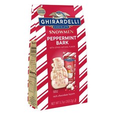 GHIRARDELLI 鷹牌 雪人胡椒薄荷脆片巧克力, 1袋, 163.2g