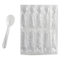 Draw Life 獨立包裝迷你迷你湯匙 透明 8.5cm, 500件, 1入