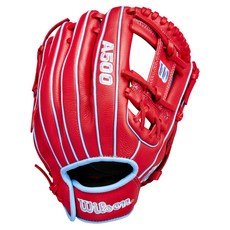 윌슨 A500 글러브 우투용 WBW102540, 레드, 1개