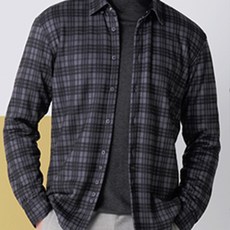 Nicole St Gilles 男士Lancetti內刷毛襯衫 NVWH1