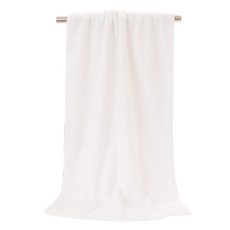 前程似錦 每日浴巾 200g 70 x 140 cm, 白色, 1個