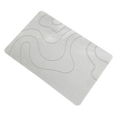 리얼피키 미끄럼방지 논슬립 규조토 주방 욕실 홈 발매트, 그레이, 1개