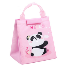 Toppia 簡約保冷袋, 粉紅公主熊貓, 1個