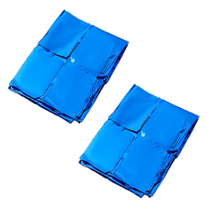 Irumoa 牆面裝飾派對拉簾, 藍色, 2個