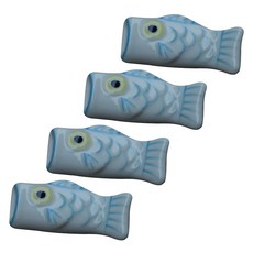 日式魚形筷架, 4個, 2號