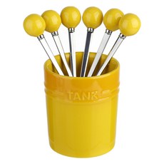 plala 漸層茶叉組, 1套, 黃色