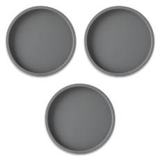 FLaiTO 矽膠馬卡龍圓形杯墊, 3個, 灰色