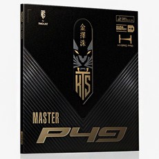 KIM TAEK SOO T-MOUNT KTS MASTER P49 桌球膠皮, 紅色, 1個