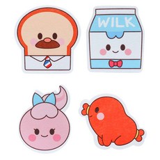 麵包理髮師 菜瓜布 4件組 PR102, 1套