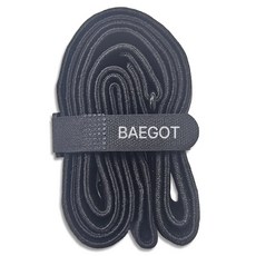 Baegot Sports 安全堅固多用途固定繩 手推車用 拖板車用 彈力繩, 黑色