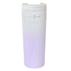 livingovoje 漸層修身夾扣隨行杯, 500ml, 紫色, 1個