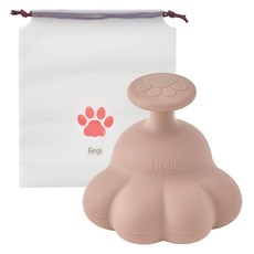 Firgi 矽膠背部拍打按摩嬰兒打嗝誘導按摩器+收納包組, 1套, 灰褐色, 1ml