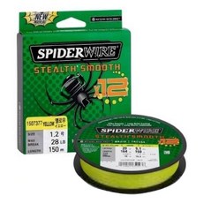 SPIDERWIRE Stealth Smooth12 PE線 釣魚線 150m, 黃色, 1個