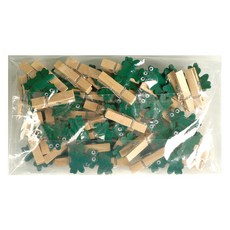 Uniart 大容量造型木夾 36入, 青蛙, 1個