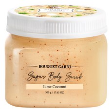 BOUQUET GARNI 砂糖身體磨砂膏 萊姆椰子, 500g, 1個