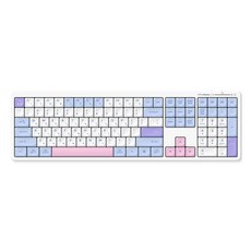 한성컴퓨터 OfficeMaster 3모드 저소음 펜타그래프 유무선 키보드, Cotton Candy, GK698, 제조사축