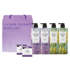 HAPPY BATH 花卉療法身體3件組 x 2p 禮盒 + 提袋, 1套