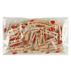 Uniart 大容量造型木夾 36入, 小瓢蟲, 1個