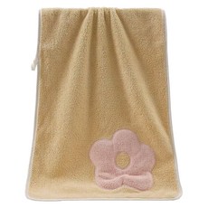 원이네 꽃잎의 여유 바스타월 300g 벨벳, 옐로우, 1개