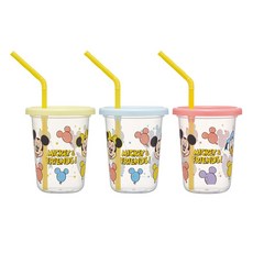 Skater 吸管杯 3件組 SIH2ST, 1套, 迪士尼角色, 230ml