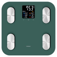 무아스 스마트 헬스케어 LCD 체지방 체중계 프로, MBCS5, 그린, 1개