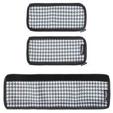 Manito 嬰幼兒用 Bugaboo Butterfly 嬰兒推車手把套 2件 + 安全護欄套組, 1套, 千鳥格黑