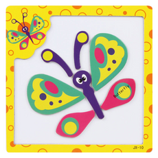 Toy Bin磁吸拼圖 蝴蝶, 7件, 1個