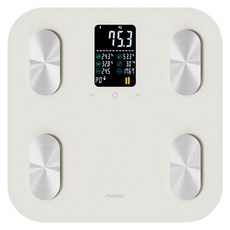 무아스 스마트 헬스케어 LCD 체지방 체중계 베이직, MBCS7, 아이보리, 1개