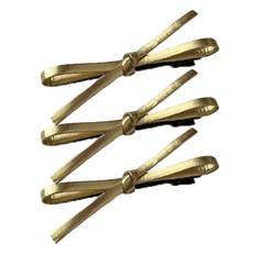 피어니스트 여성용 슬림 리본 머리핀 3p