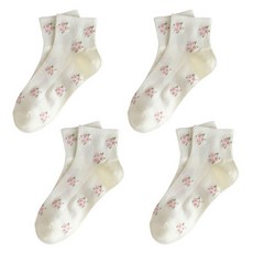 소니오 여성용 블라썸 가든 패션 양말 4켤례 세트
