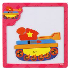 Toy Bin磁鐵拼圖 坦克, 1個, 6piece