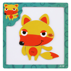 Toy Bin磁吸拼圖 狐狸, 7件, 1個