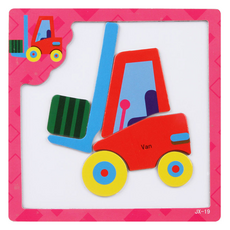 Toy Bin 磁性拼圖 堆高機, 1個, 6件